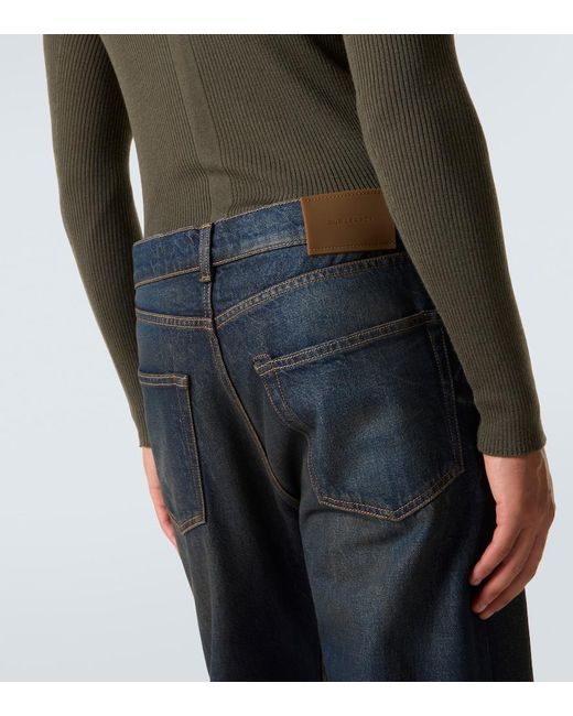 Our Legacy Blue Mid-Rise Slim Jeans for men