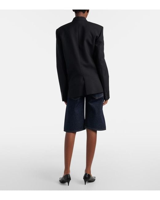 Khaite Blue Kinga Denim Bermuda Shorts