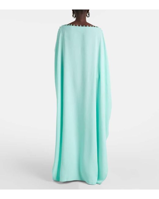 ‎Taller Marmo Blue Kaftan Mila Aus Crepe-Cady