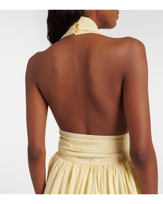 Patou Natural Halterneck Minidress