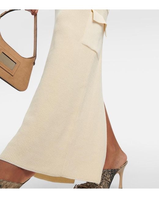 AYA MUSE Natural Zerene Belted Maxi Skirt