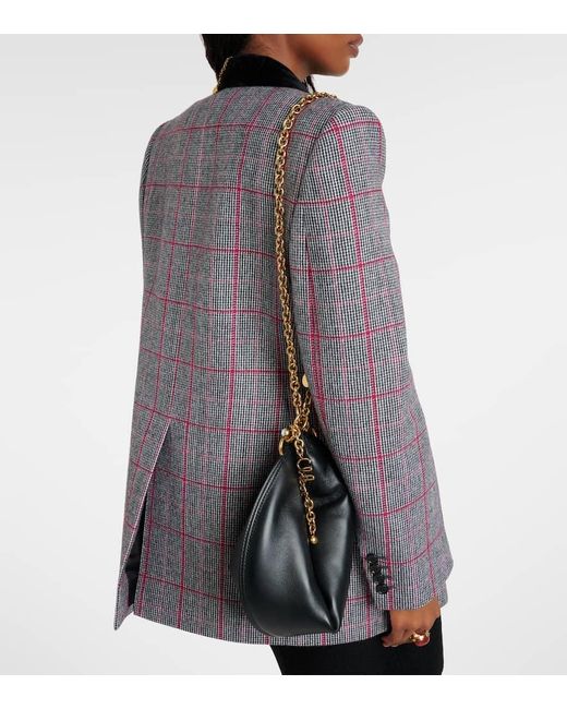 Chloé Black Schultertasche Icons Small Aus Leder