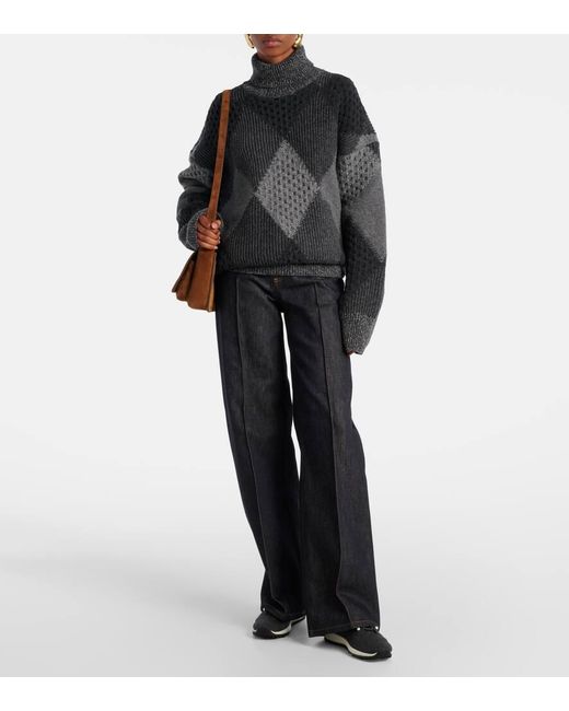 Jimmy Choo Blue Veles Embellished Cashmere Sneakers