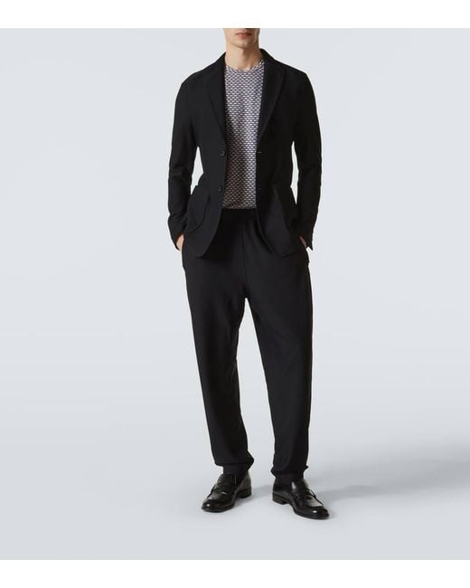 T-Shirt En Jersey Giorgio Armani pour homme en coloris Gray