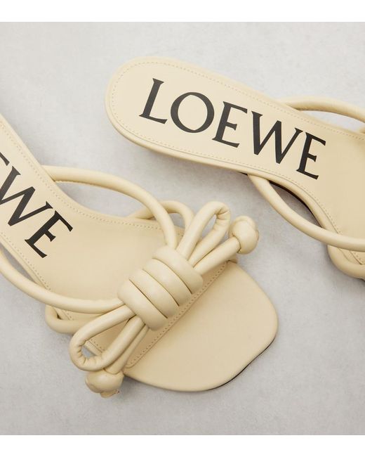 Loewe Natural Flamenco 45 Leather Mules