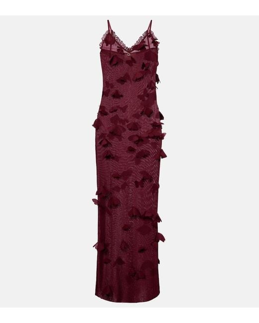 Coperni Butterflies Techno Embroidered Midi Dress