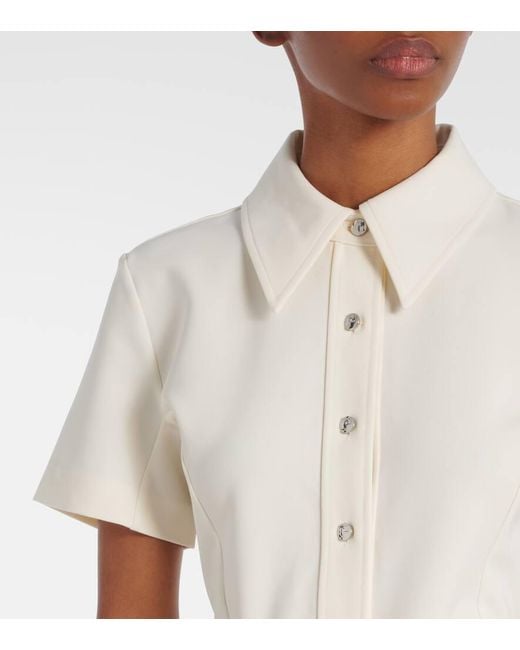 Tory Burch Natural Belted Shirt Dress