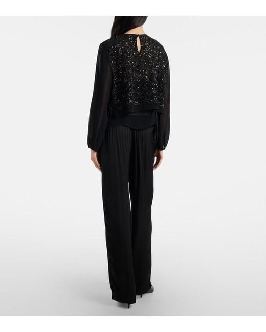Velvet Black Larkin Wide-Leg Pants