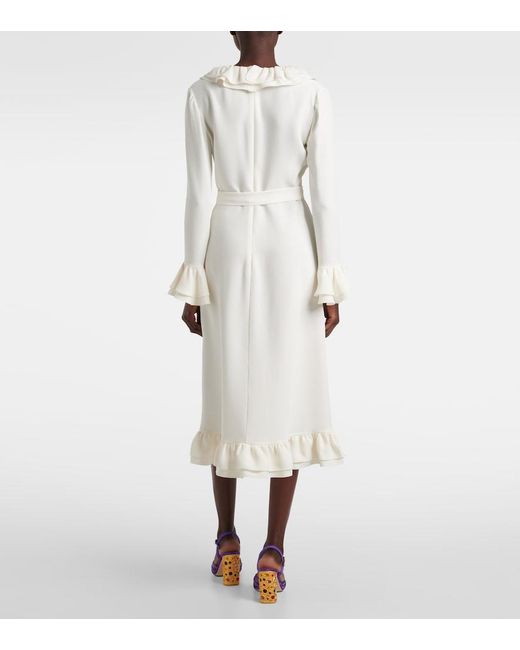 Valentino White Cady Couture Midi Dress