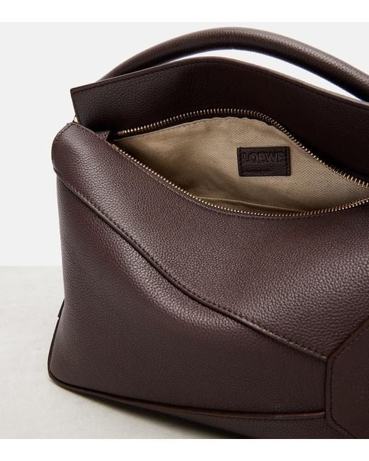 Loewe Black Puzzle Edge Small Leather Top-Handle Bag
