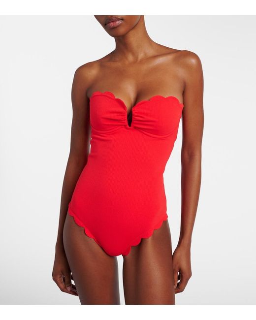 Marysia Swim Red Lisbon Maillot Swimsuit