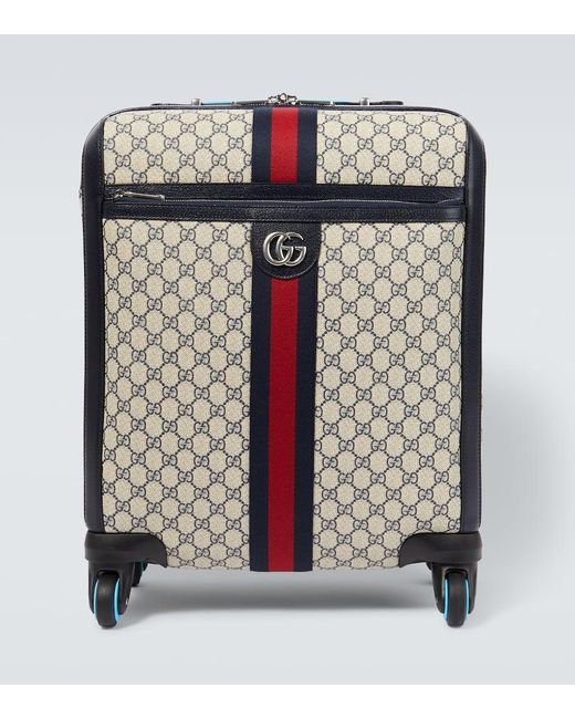 Gucci Black Savoy Small GG Canvas Carry-on Suitcase for men