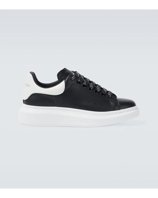 Alexander McQueen Black Neakers Oversized De Piel for men