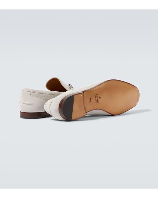 Gucci White Jordaan Loafer, Size 39 It for men