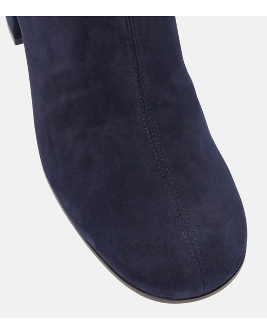 Stivali in suede di Gianvito Rossi in Blue