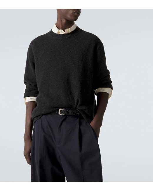 The Row Black Dumbo Cashmere Sweater for men