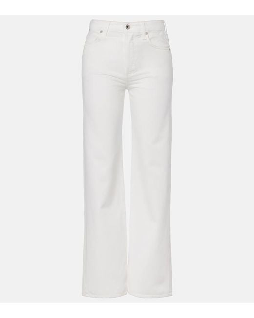 Citizens of Humanity White Annina Straight Jeans