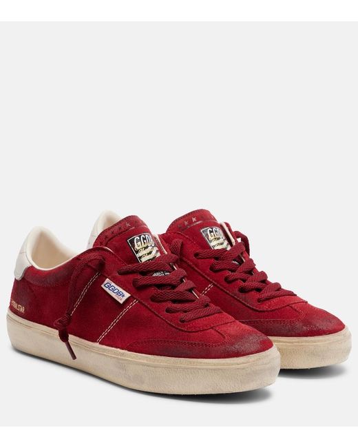 Golden Goose Deluxe Brand Red Soul Star Suede Sneakers