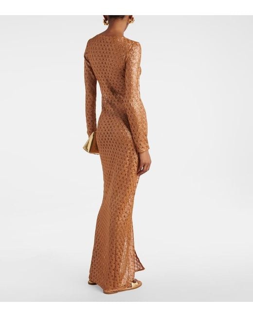 Missoni Brown Lame Beach Dress