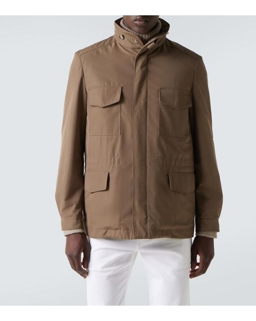 Loro Piana Brown Traveller Technical Jacket for men