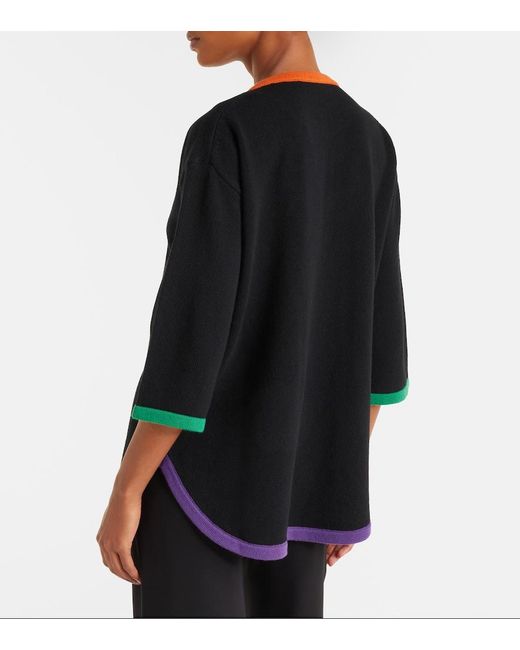 Valentino Black Vgold Virgin Wool Sweater