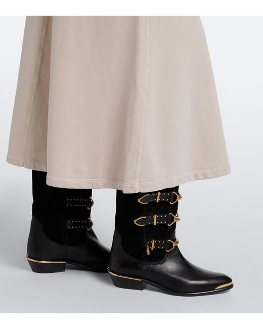 Isabel Marant Natural Solkia Cotton Jersey Maxi Skirt