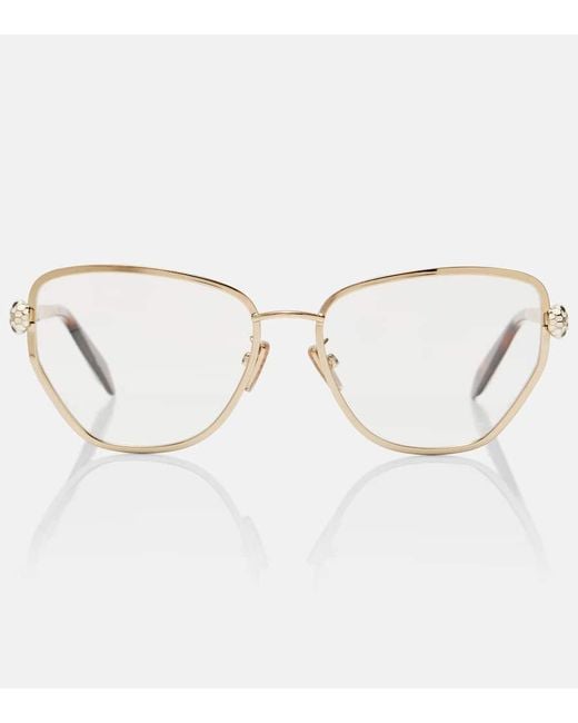 BVLGARI Natural Cat-Eye-Brille Serpenti Forever