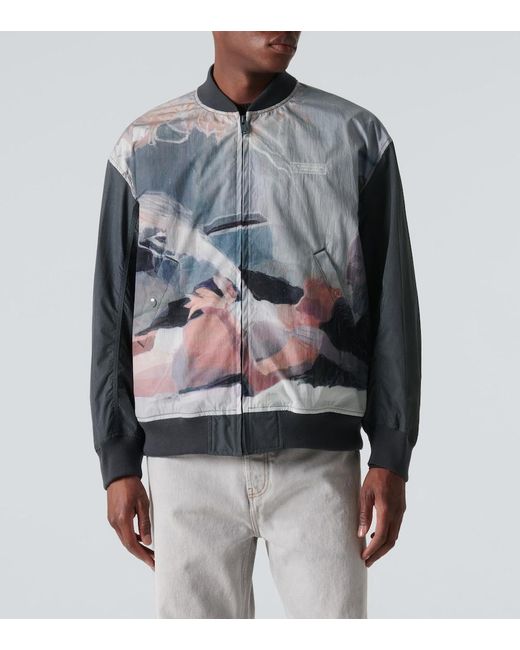 Undercover Gray X Helen Verhoeven Printed Bomber Jacket for men