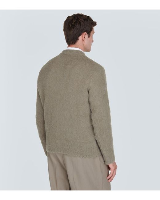 Pullover in misto lana e alpaca di AMI in Gray da Uomo