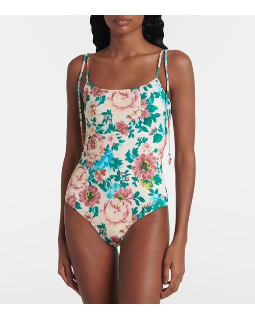 Chloé Blue Floral Swimsuit