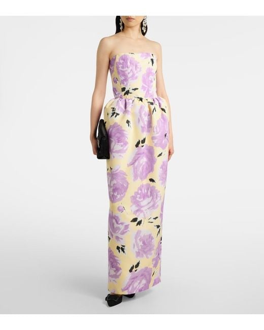 Patou Pink Floral Gown