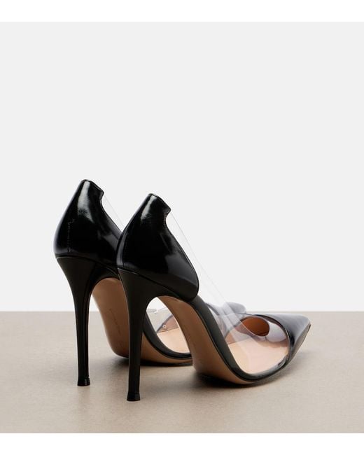 Gianvito Rossi Black Gianvito Leather-Trimmed Pumps