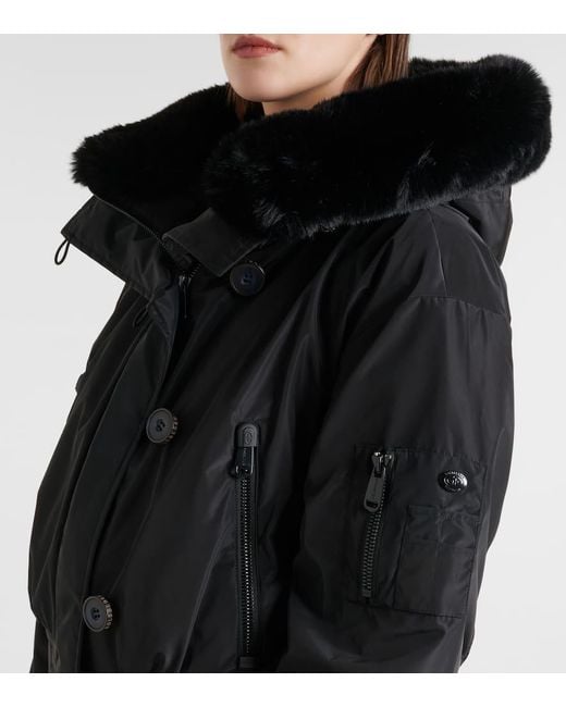 Goldbergh Black Skijacke Jeanne Mit Faux Fur