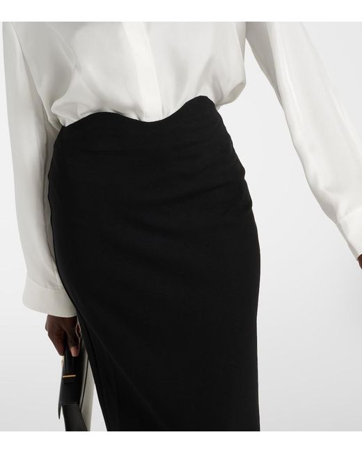 Staud Black Petunia Maxi Skirt