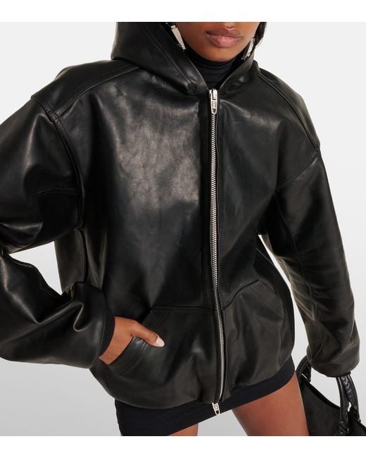 Balenciaga Black Lederjacke