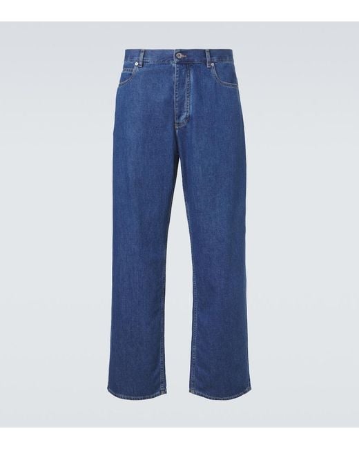 Bottega Veneta Blue Wide-Leg Jeans for men
