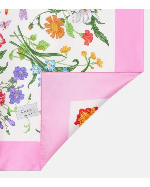 Sciarpa Flora di Gucci in Multicolor