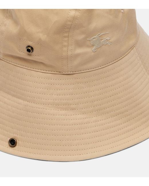 Burberry Metallic Check Gabardine Hat