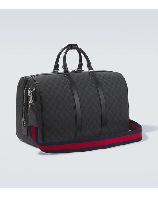 Gucci Black Gg Large Duffle Bag for men