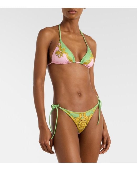 Versace Multicolor Printed Bikini Bottoms