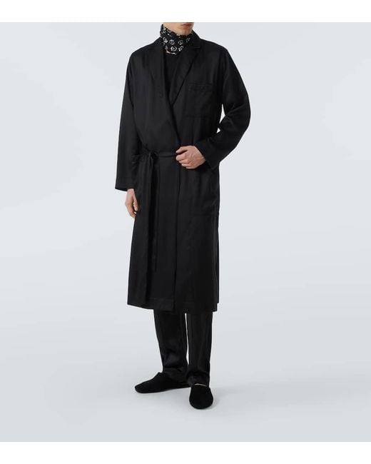 Charvet Black Suede Slippers for men