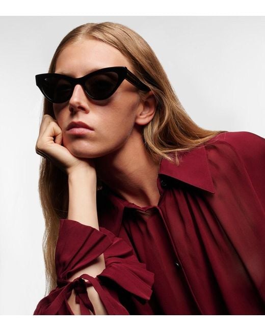 Khaite Blue X Oliver Peoples Cat-Eye Sunglasses