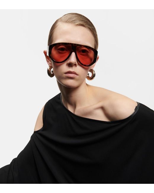 Tom Ford Brown Bronson Aviator Sunglasses