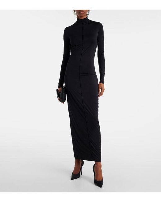 Wardrobe NYC Blue Knitted Maxi Dress