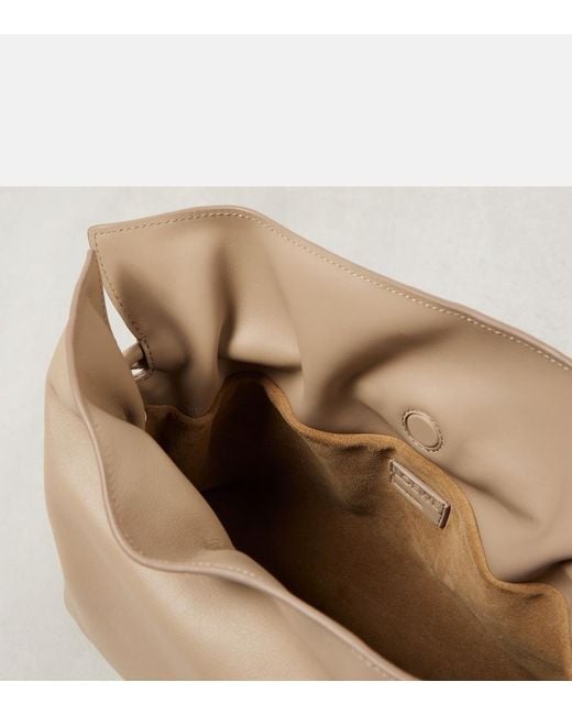 Loewe Natural Flamenco Medium Leather Clutch