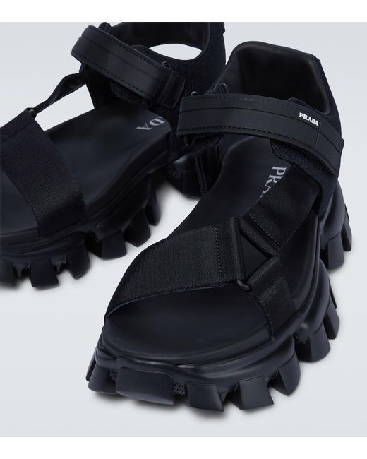Prada Blue Cloudbust Thunder Sandals for men
