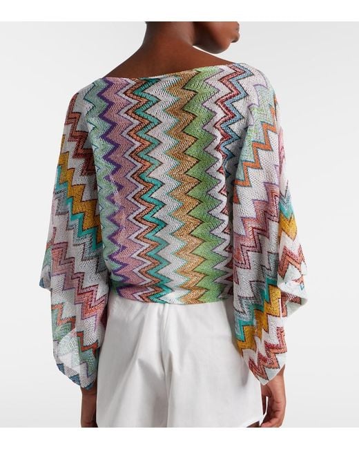 Missoni Multicolor Zigzag Knitted Top