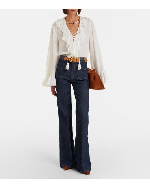 Dorothee Schumacher White Striped Blouse