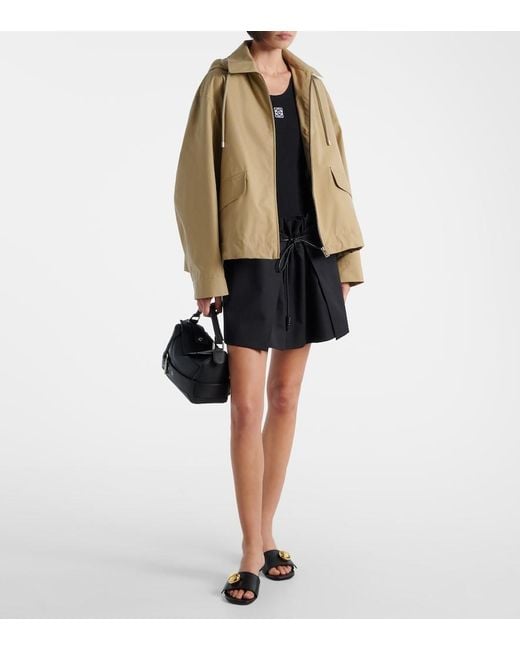 Loewe Black Pebble 45 Leather Mules