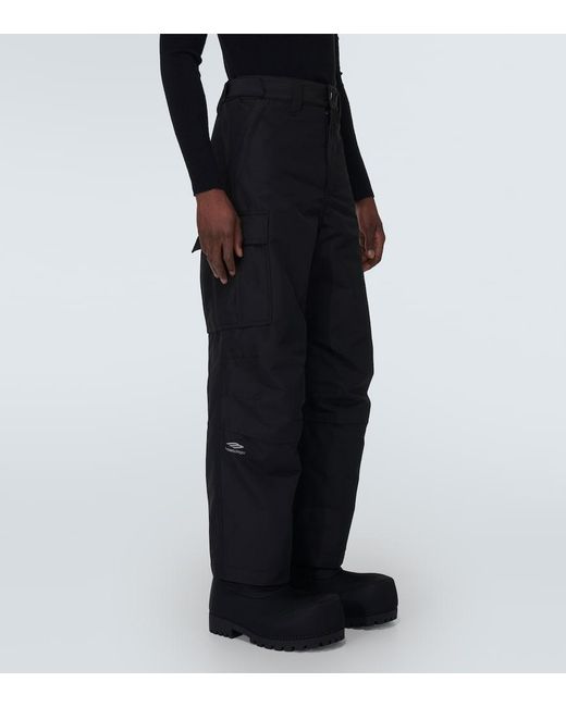 Balenciaga Black 3B Sports Icon Ski Cargo Pants for men